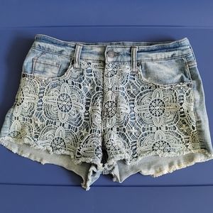 High Waisted Denim Shorts